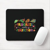 Progress Over Perfection Motivational Teacher For  Muismat (Met muis)