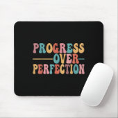 Progress Over Perfection Motivational Teacher For  Muismat (Met muis)