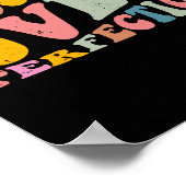 Progress Over Perfection Motivational Teacher Long Poster (Hoek)