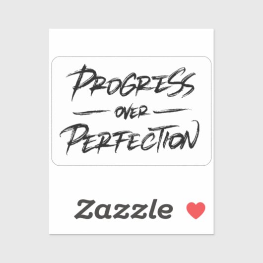 Progress Over Perfection Sticker (Vel)