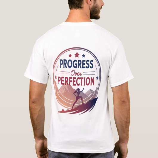 Progress Over Perfection T-shirt (Achterkant)