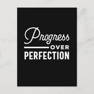 Progress Over Perfection - Teacher Life Quote Briefkaart