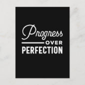 Progress Over Perfection - Teacher Life Quote Briefkaart (Voorkant)