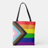 Progress Pride 2022 Unisex Tote Bag (Achterkant)