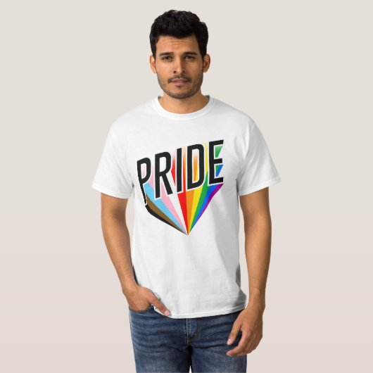 Progress Pride Barst T-shirt (Voorkant volledig)