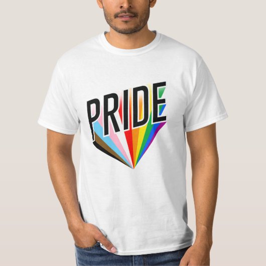 Progress Pride Barst T-shirt (Voorkant)
