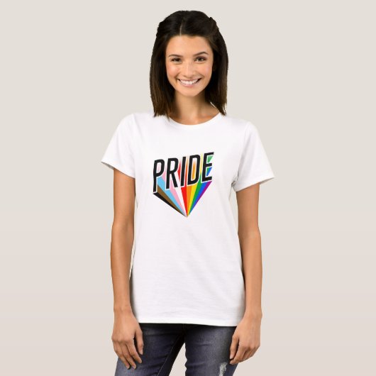 Progress Pride Barst T-shirt (Voorkant volledig)