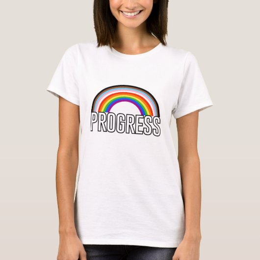 Progress Pride Boog T-shirt (Voorkant)