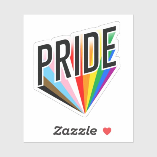 Progress Pride Burst Sticker (Vel)