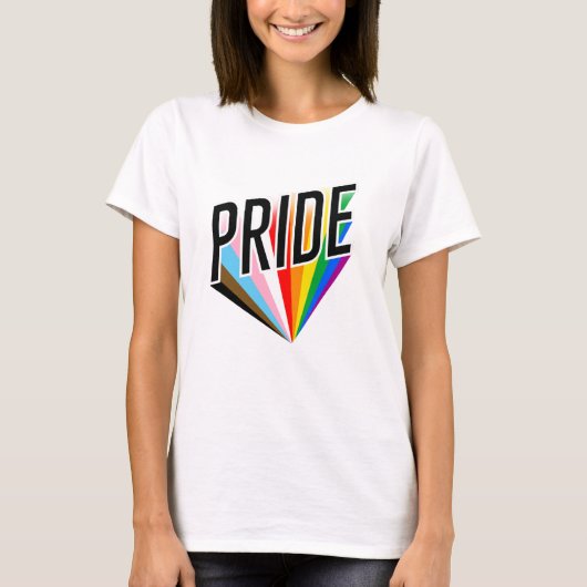 Progress Pride Burst T-shirt (Voorkant)