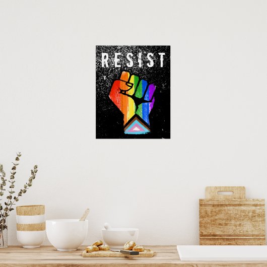 Progress Pride Fist Poster (Keuken)