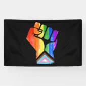 Progress Pride Fist Spandoek (Horizontaal)