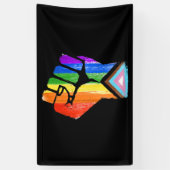 Progress Pride Fist Spandoek (Verticaal)