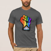 Progress Pride Fist T-shirt (Voorkant)