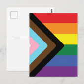 Progress Pride Flag  Briefkaart (Voorkant / Achterkant)
