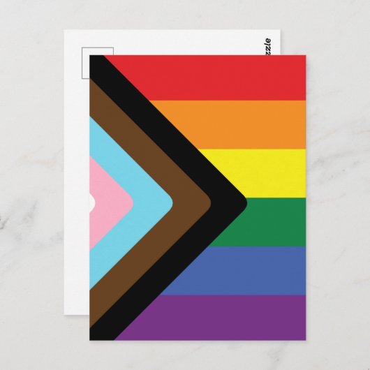 Progress Pride Flag  Briefkaart (Voorkant / Achterkant)