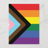 Progress Pride Flag  Briefkaart (Voorkant)