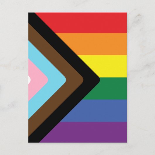 Progress Pride Flag  Briefkaart (Voorkant)