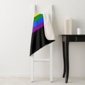 Progress Pride Flag LGBT-T-Shirt Sherpa Deken (In situ)
