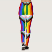 Progress Pride Flag LGBTQ+ Leggings (Achterkant)