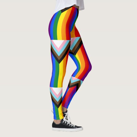 Progress Pride Flag LGBTQ+ Leggings (Rechts)