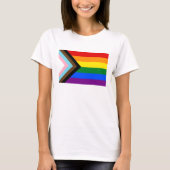 Progress Pride Flag LGBTQ+ T-shirt (Voorkant)