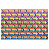 Progress Pride Flag Rainbow Silhouette LGBT Stof (Fat Quarter)