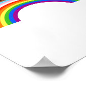 Progress Pride Gestreepte Regenboog Boog Poster (Hoek)