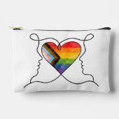Progress Pride Hart Lijn Kunst Etui (Voorkant)