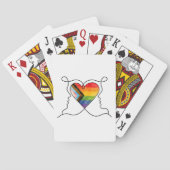 Progress Pride Hart Lijn Kunst Pokerkaarten (Achterkant)