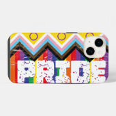 Progress Pride LGBTQ iPhone Hoesje (Achterkant horizontaal)