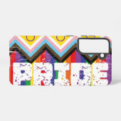Progress Pride LGBTQ Samsung Galaxy Hoesje (Achterkant horizontaal)