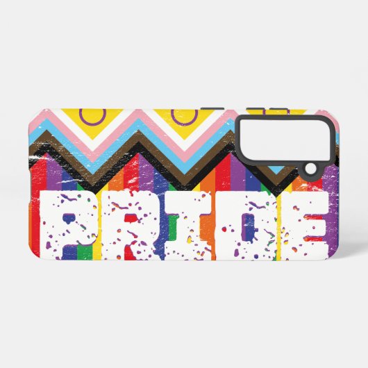 Progress Pride LGBTQ Samsung Galaxy Hoesje (Achterkant horizontaal)
