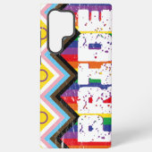 Progress Pride LGBTQ Samsung Galaxy Hoesje (Achterkant)