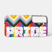 Progress Pride LGBTQ Samsung Galaxy Hoesje (Achterkant horizontaal)