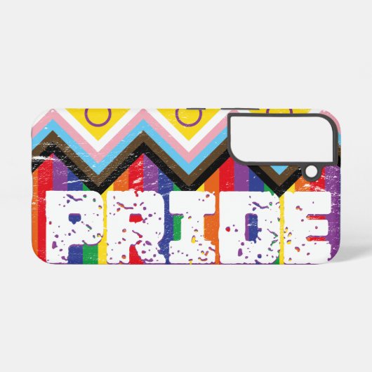 Progress Pride LGBTQ Samsung Galaxy Hoesje (Achterkant horizontaal)