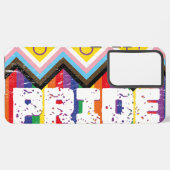 Progress Pride LGBTQ Samsung Galaxy Hoesje (Linkerkant)