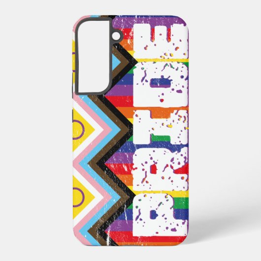 Progress Pride LGBTQ Samsung Galaxy Hoesje (Achterkant)