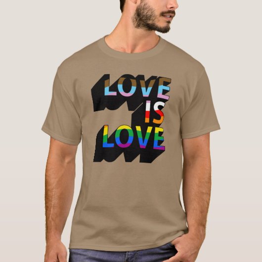 Progress Pride Love is Love T-shirt (Voorkant)