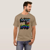 Progress Pride Love is Love T-shirt (Voorkant volledig)