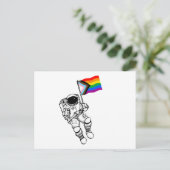 Progress Pride Moonman Briefkaart (Staand voorkant)