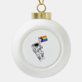 Progress Pride Moonman heeft problemen Keramische Bal Ornament (Voorkant)