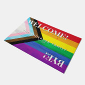Progress Pride Regenboog Strand Persoonlijke Welko Deurmat (Schuin)