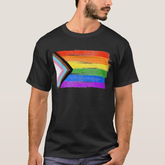 Progress Pride Verf T-shirt (Voorkant)