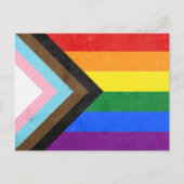 Progress Pride-vlag Briefkaart (Voorkant)