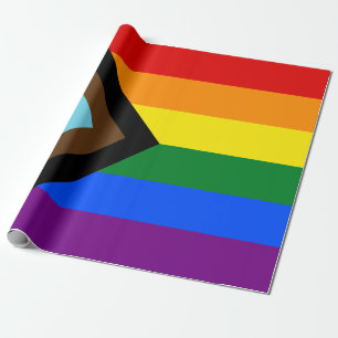 Progress Pride-vlag LGBTQ+ Cadeaupapier