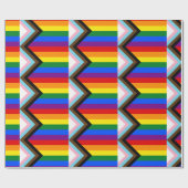 Progress Pride-vlag LGBTQ+ Cadeaupapier (Vlak)