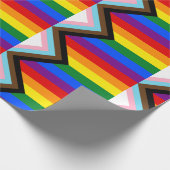 Progress Pride-vlag LGBTQ+ Cadeaupapier (Hoek)