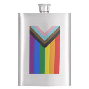 Progress Pride-vlag LGBTQ+ Flacon