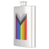 Progress Pride-vlag LGBTQ+ Flacon (Links)